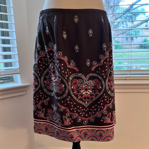 ANN TAYLOR LOFT women’s skirt in beautiful fall colors, Sz 10 - Picture 3 of 5